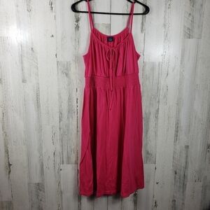 faded glory pink spaghetti strap summer dress women's size XL